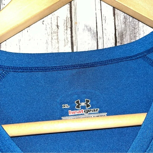 Under Armor Blue V Neck Tee - Picture 5 of 6